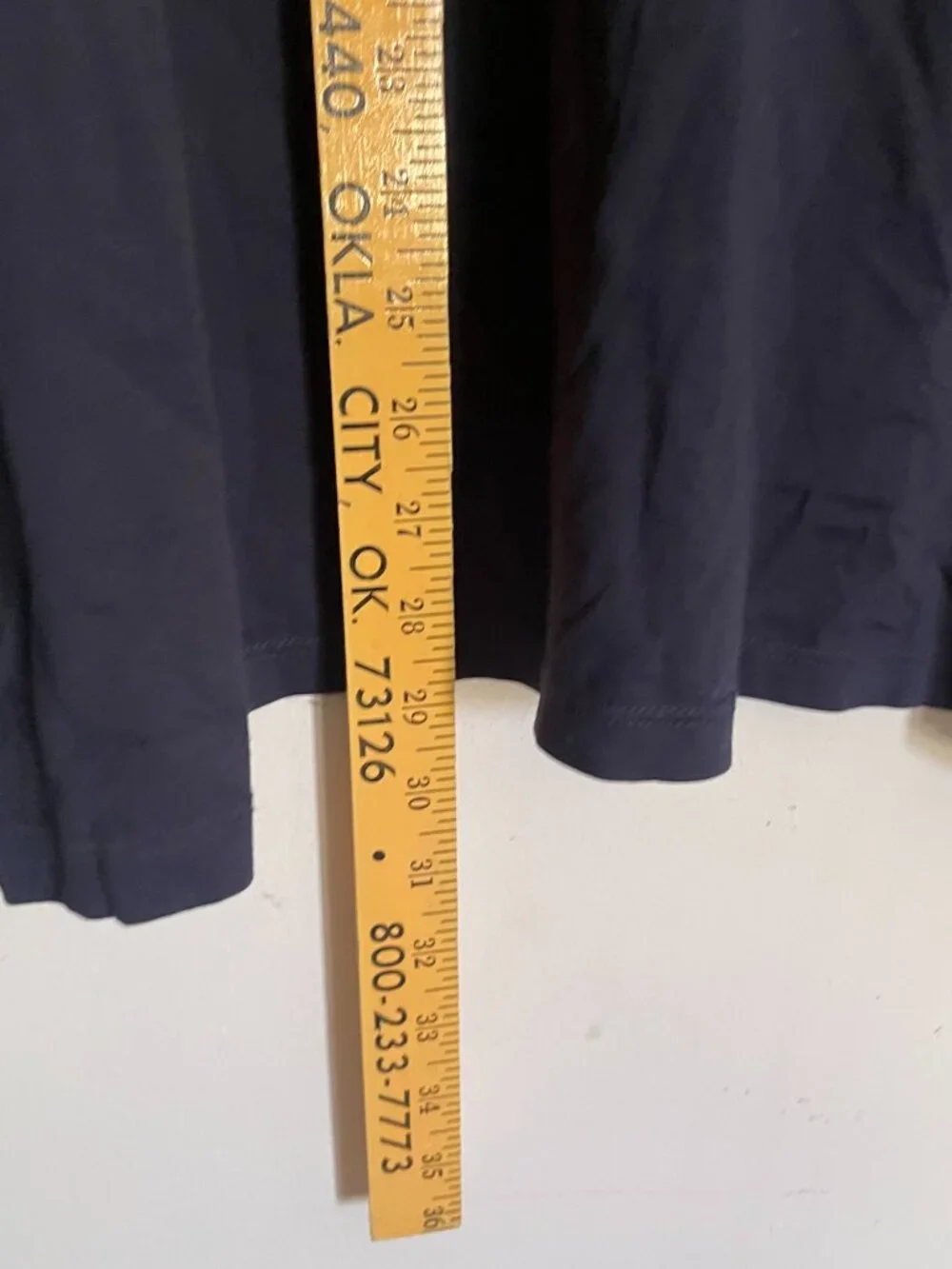 Lands' End T-Shirt Women's 2X Navy Blue Crew Neck Short Sleeve Basic Top T6